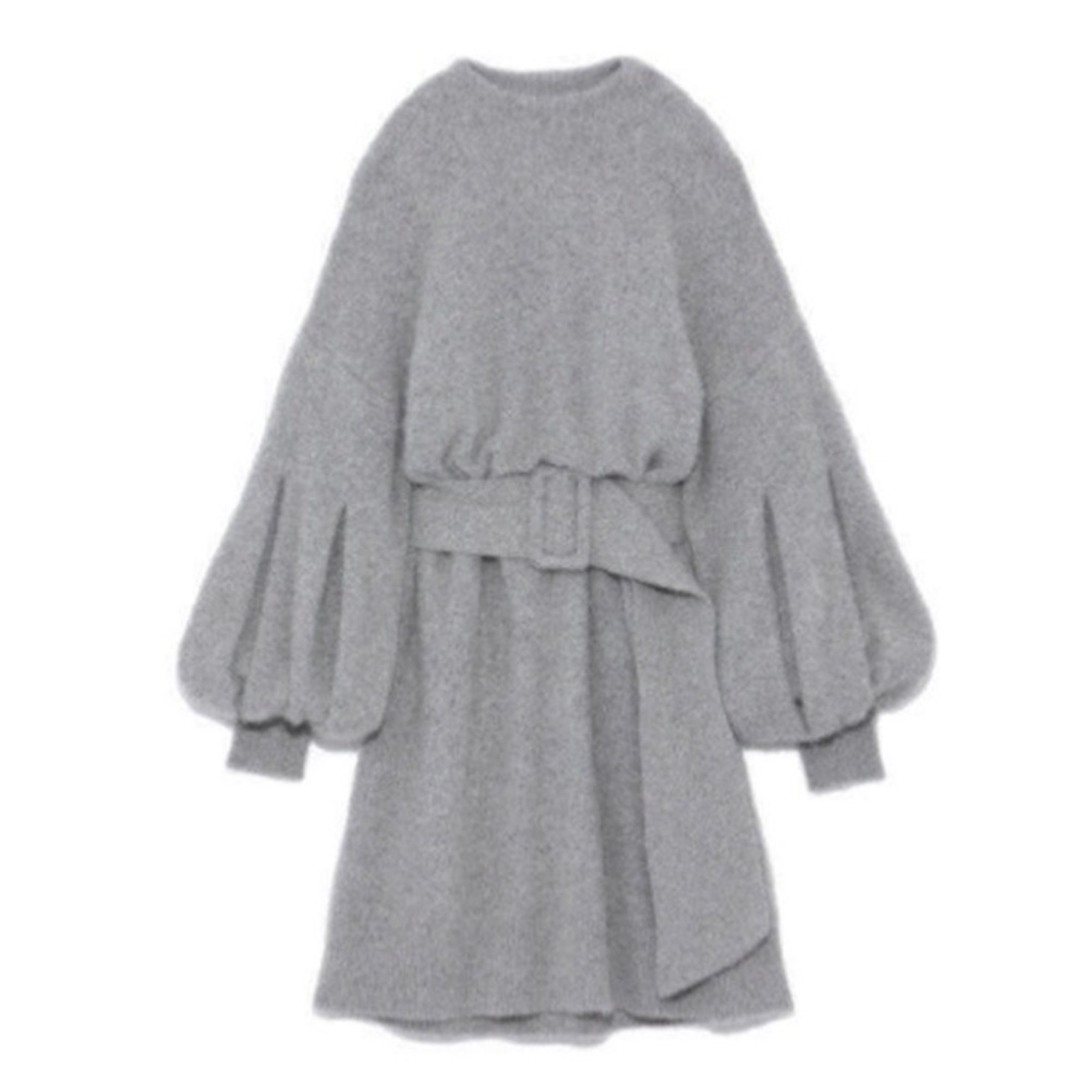 SNIDEL | Knit Mini Dress | Grey | OS